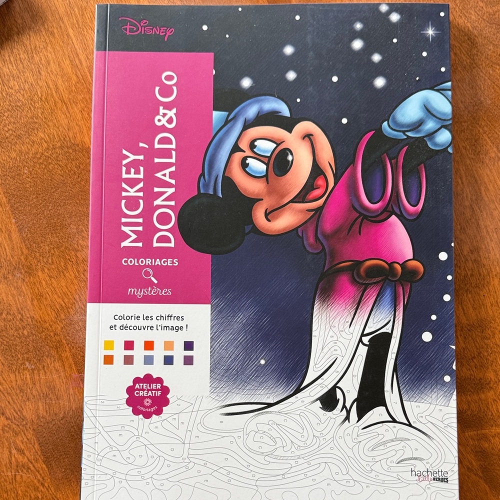 Disney Mickey & Donald Coloring Book - Pink, Blue, Black